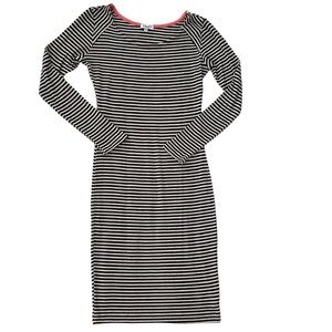 Splendid Striped Longsleeve Mini Bodycon Dress